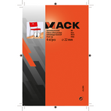Mack 1047747 - opsteekdop kunststof wit ø 22 mm 4 st pcs | 6 stuks