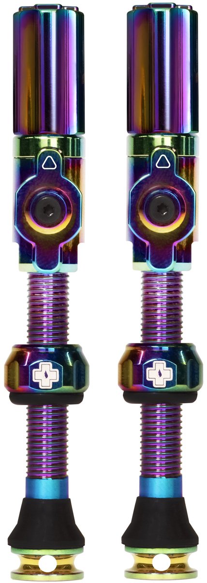 Muc-off Tubeless-Ventil Big Bore Hybrid großes schillerndes Auto-Schräder-Ventil 45 mm