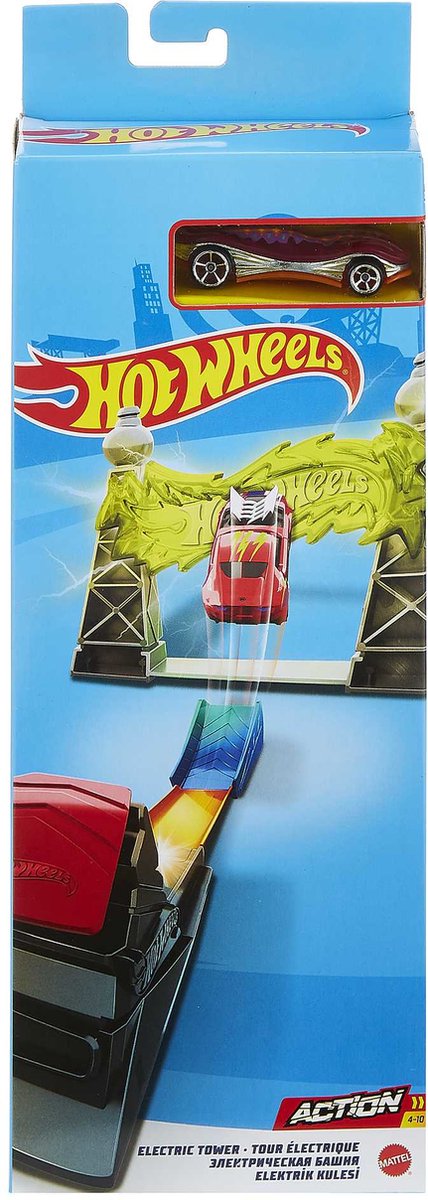 Hot wheels action electric tower speelset - uitbreiding - baandelen