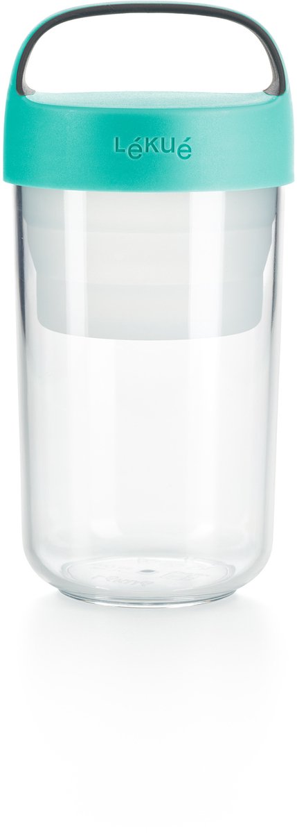 Lékué lunchbeker to go - 600 ml - turquoise