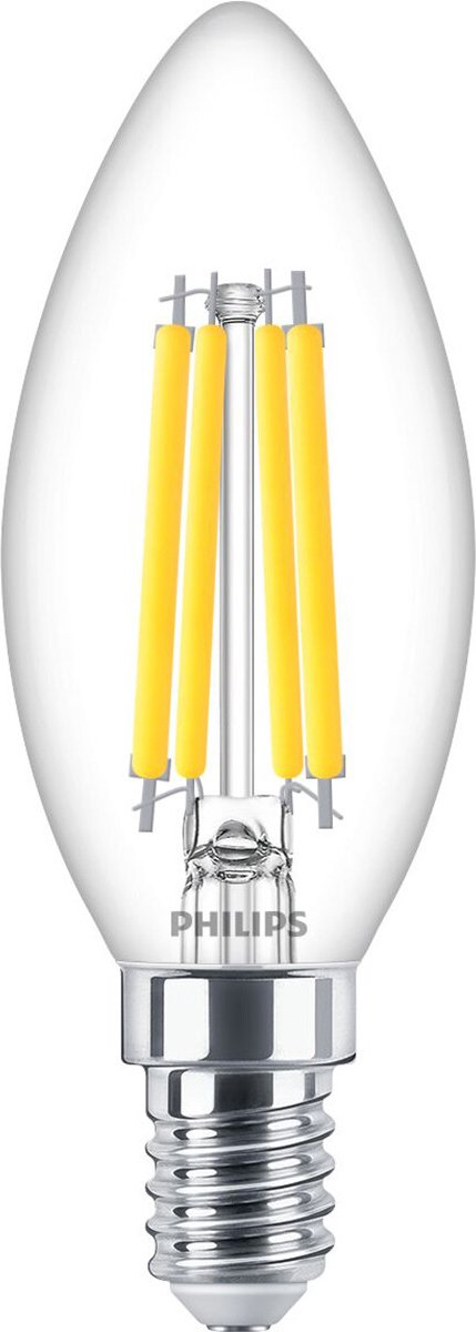 Philips LED Philips - Master Value LED-Kerze E14 Filament klar 3,4 W 470 lm - 927 | Beste Farbwiedergabe - dimmbar - ersetzt 40W