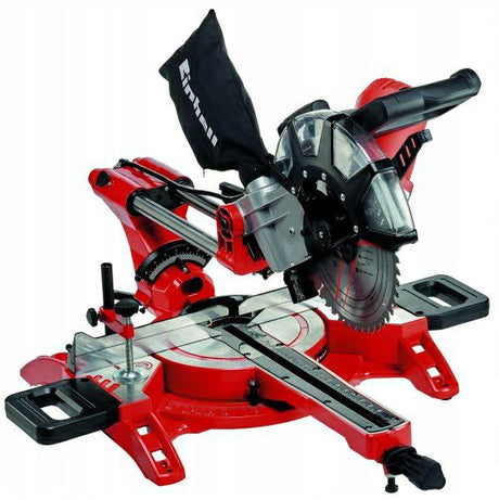 Einhell Elektro-Radial-Kapp- und Gehrungssäge TC-SM 2534 1 Dual – 2350 W – ø250 mm – integriertes Schiebesystem – Sägekopf nach links und rechts neigbar – inkl. Sägeblatt mit 48 Zähnen