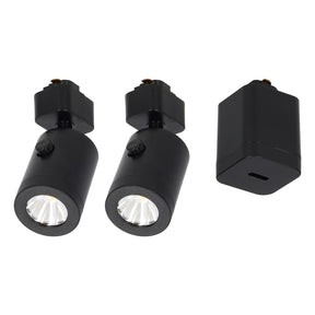 Starterset - 2x lanciano spotlight zwart klein + usb-c