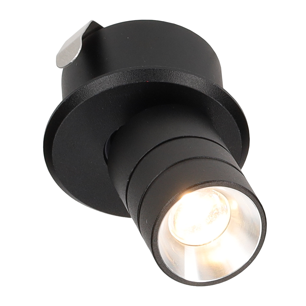 Rapino mini inbouwspot zwart
