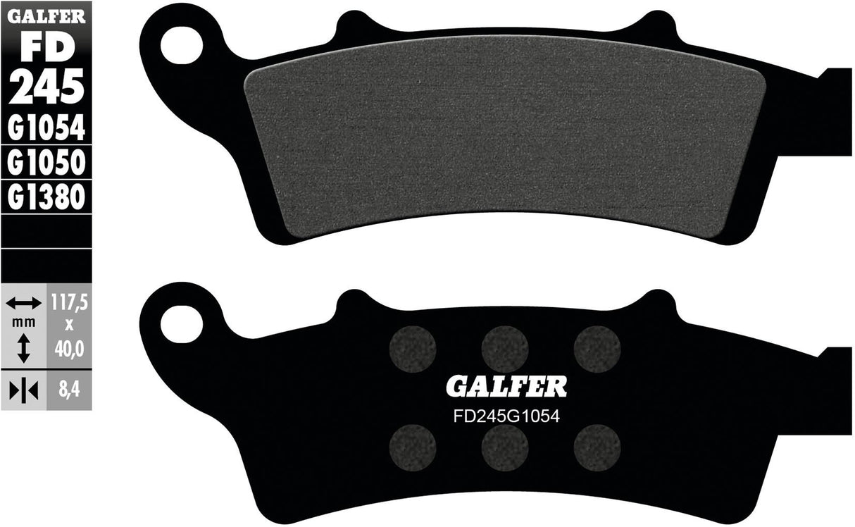 Galfer Bremsbeläge fd245 Bremsbelag fd245 g1054 organisch