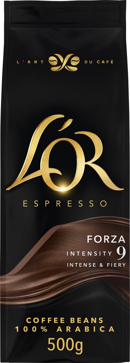 L'or espresso forza koffiebonen - intensiteit 9 12 - 4 x 500 gram