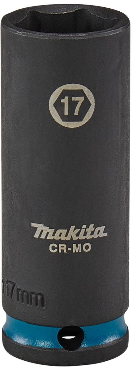 Makita e-16346 Schlagschrauber-Stecknuss 3 8 lang schwarz | 17mm