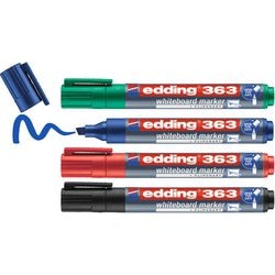 Whiteboard-Marker 363, Farbpalette mit runder Spitze von edding
