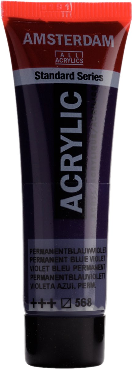 Acrylfarbe – – 568 – permanentes Blauviolett – Amsterdam – 20 ml