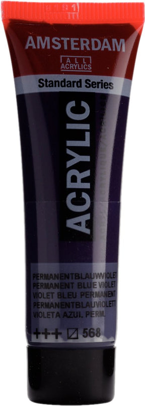 Acrylfarbe – – 568 – permanentes Blauviolett – Amsterdam – 20 ml