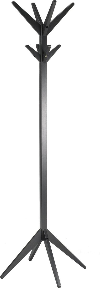 Woood studio staande kapstok - berken - zwart - 178x45x45