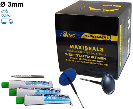 Reinheimer Reifenreparaturset Maxi-Seal Maxi-Seal M3 Rep. Set d1= 3mm 20 Stk.