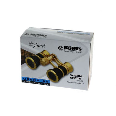 Konus Opernbrille Opera-45 3x25 Schwarzgold