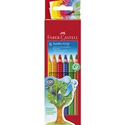 Faber-Castell Jumbo Grip Buntstifte, Farbpalette, 6 Stück