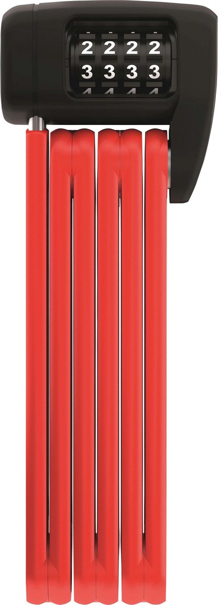 Abus Bordo Combo Lite 6055c 85 Faltschloss - Rot - 85 cm