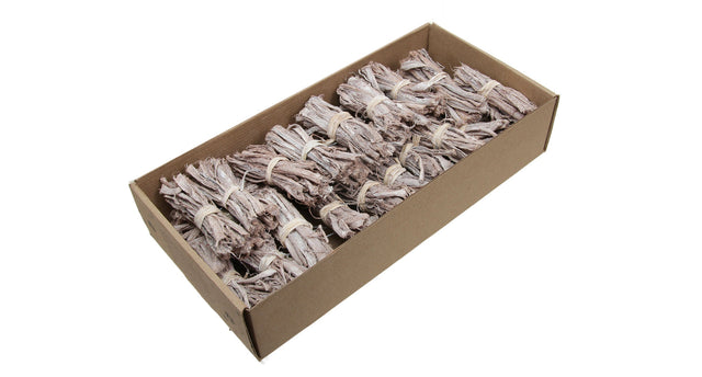 W b 25 browny splitted possy wire 10cm white wash