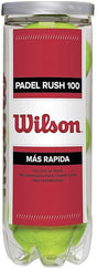 Wilson Padel Rush100 Padelball Tube 3 Stück