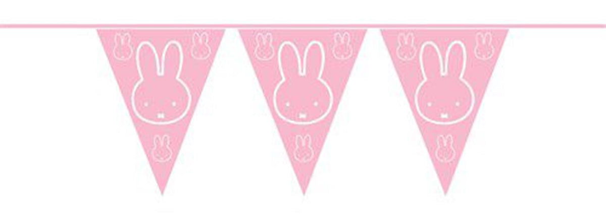 Haza Flaggenleine Pe Miffy Baby Pink 10m