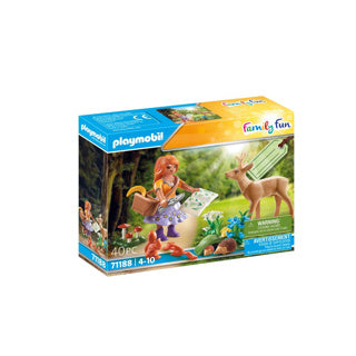 Playmobil-Familienspaß-Kräuterkundler mit Hirsch – 71188