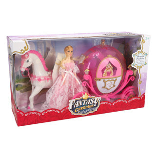 Keine Marken-Prinzessin-Pferdekutsche mit Licht