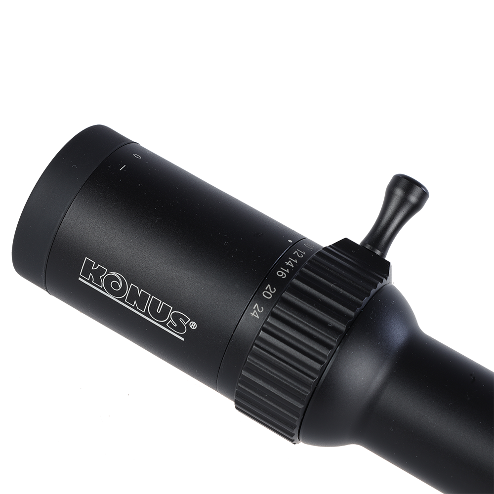 Konus Rifle Scope Glory 3-24x56 SFP, fein (MOA)