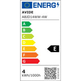Avide LED-Lampe 4,2 W JD E14 WW 3000 K