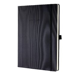 Sigel notitieboek - conceptum pure - a4 - zwart - hardcover - 194 pagina's - 80 grams - blanco - si-co110