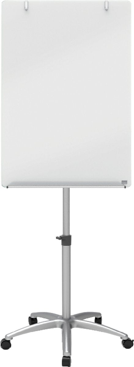 Nobo impression pro mobiles Glas-Flipchart – inklusive Whiteboard-Marker und Magneten – weiß