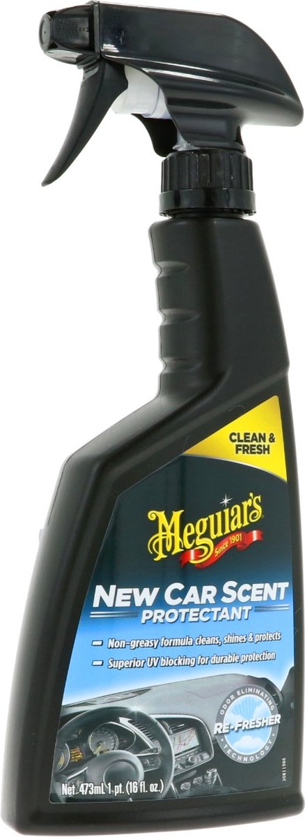 Meguiars Duftschutzmittel für Neuwagen – Reinigung des Autoinnenraums – Reinigung des Armaturenbretts – 473 ml