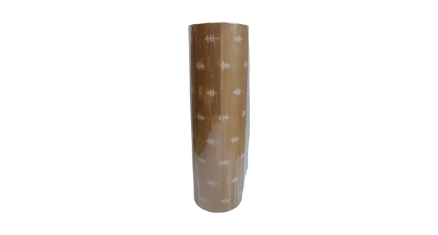 Rol pakpapier kerstboom wit bruinkraft fscmix 60cm 12kg 40gr