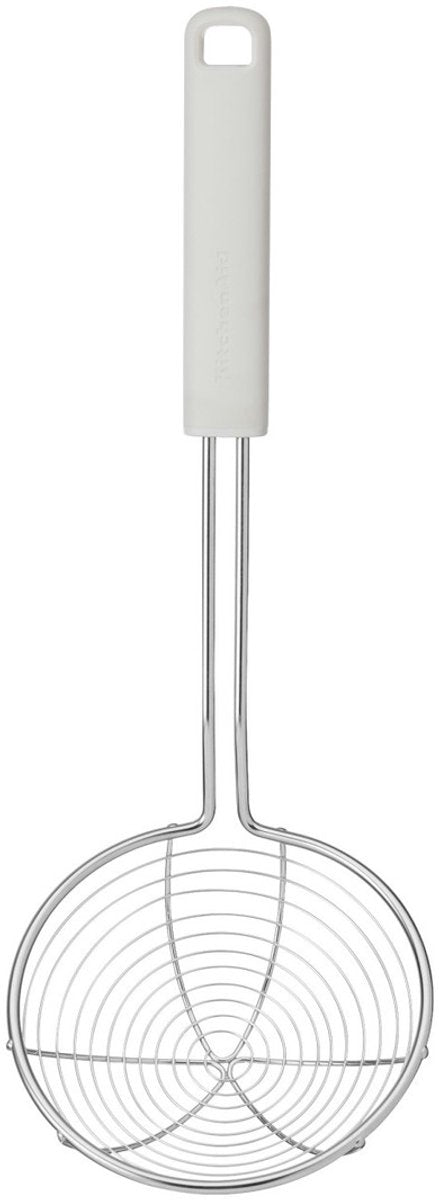 Kitchenaid zeef met handvat, 36,5 cm, rvs kunststof, wit -