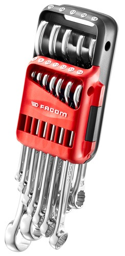 Facom 440 – Satz metrischer Ringmaulschlüssel im Halter – 440.jp12apb