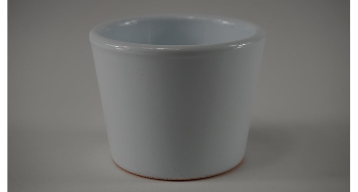 Konische pot glanswit 7 cm serie 440