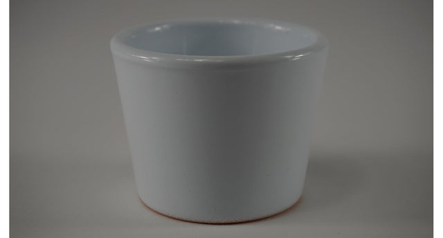 Konische pot glanswit 7 cm serie 440