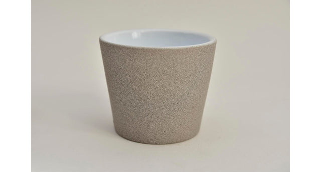 Konische pot sand greige 7 cm serrie 440