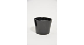 Konische pot zwart glans 12 cm serie 440