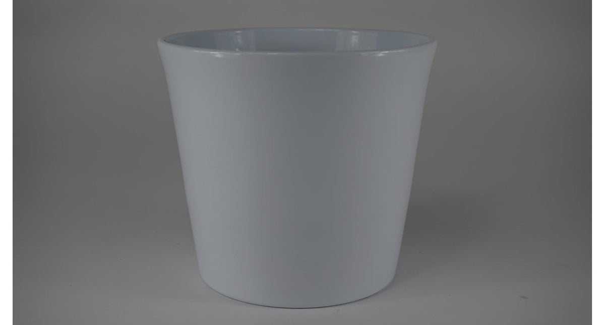 Konische pot glanswit 17 cm serie 440