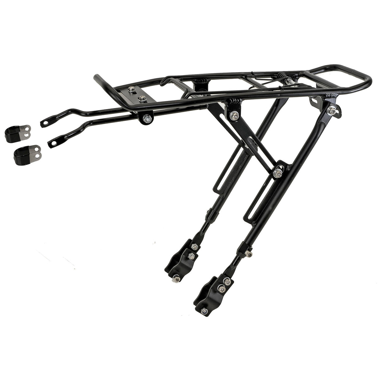 M-Wellengepäck Rack Verstellbares Aluminiumschwarz