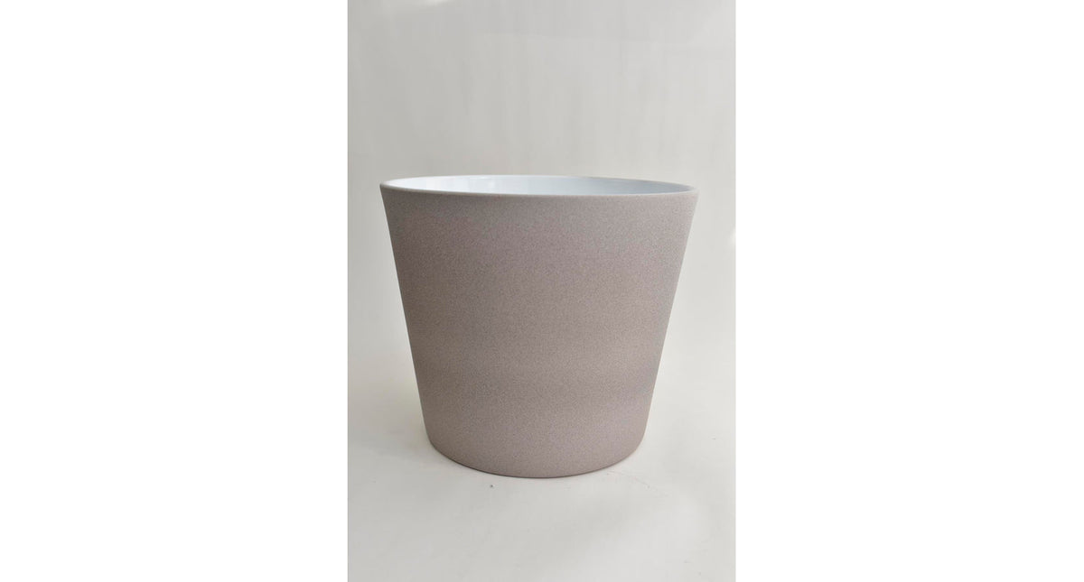 Konische pot sand greige 28 cm serrie 440