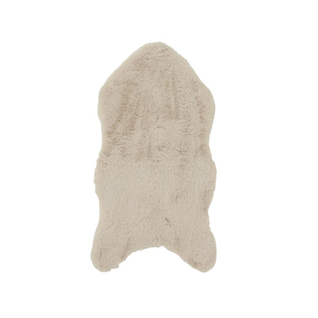 Decoris kleed kunstbont konijn 90x50cm creme