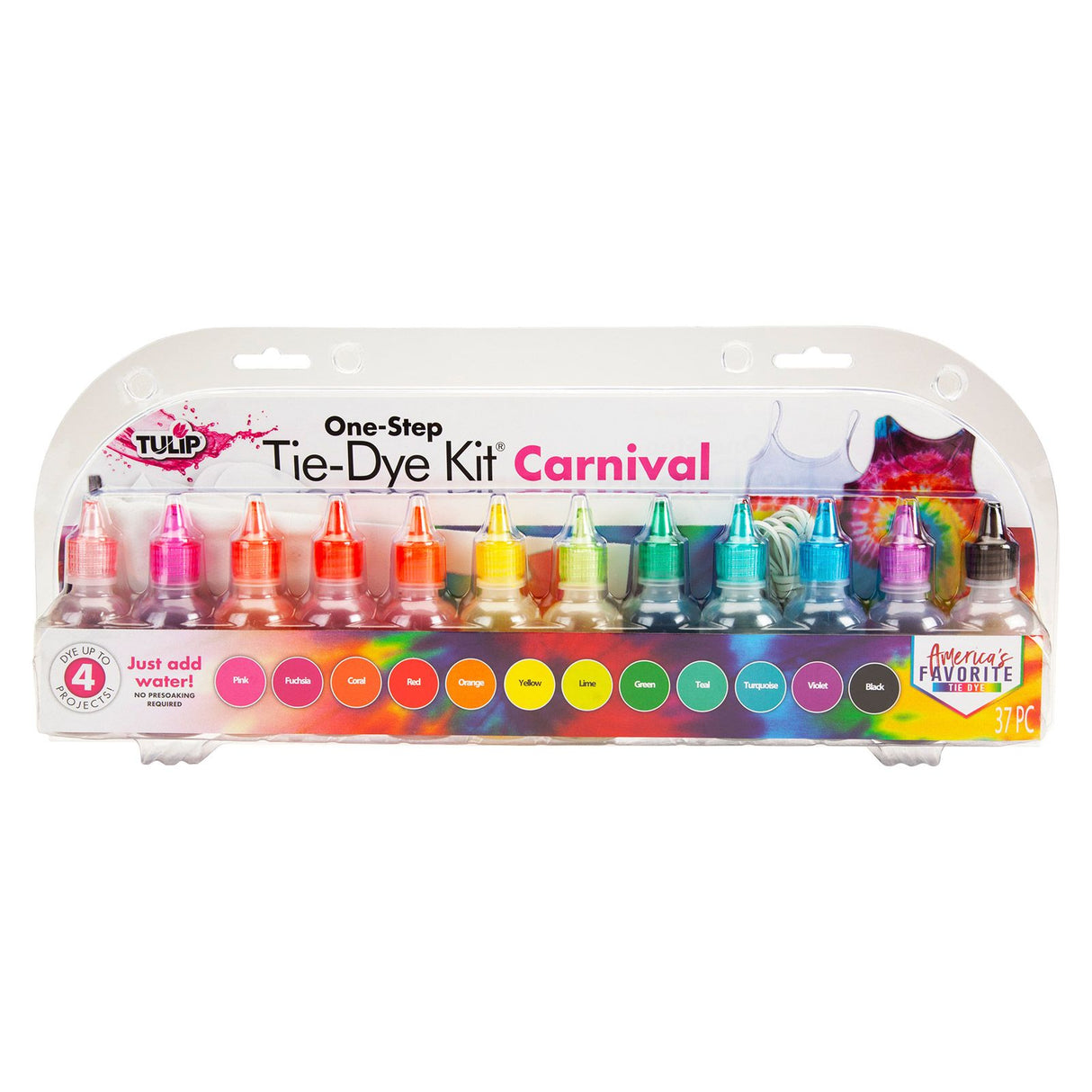Tulpe Ein-Schritt-Batik-Tulpe • Batik-Mini-Set, 12 Farben, Karneval