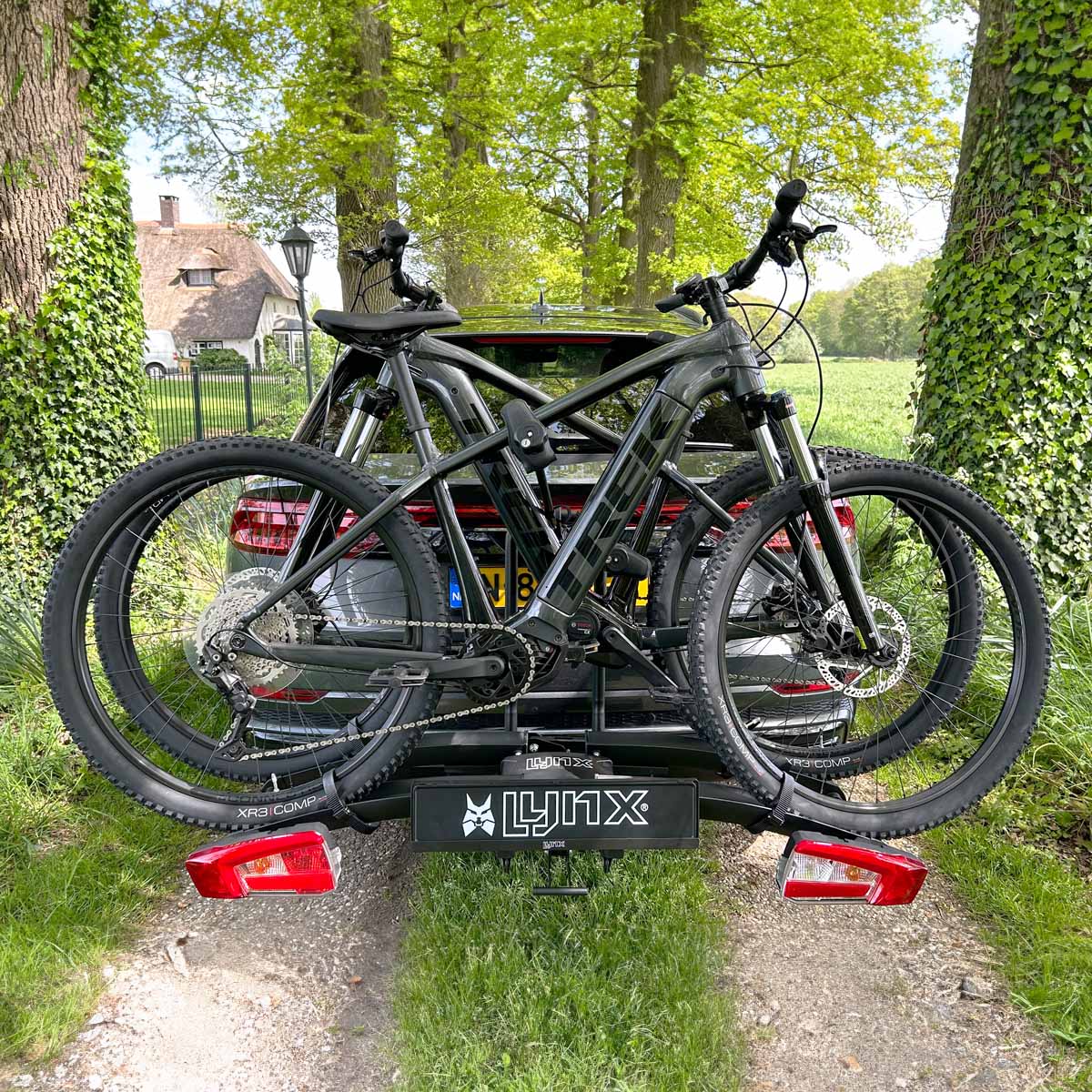 Luchsflügel neigeren Fahrradträger für 2 Fahrräder - Schreibbar