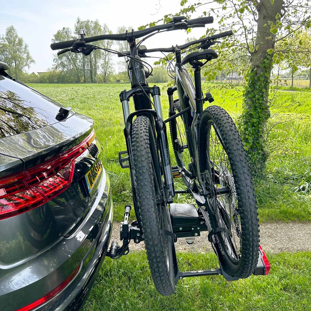 Luchsflügel neigeren Fahrradträger für 2 Fahrräder - Schreibbar