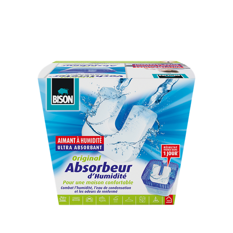 Bison Feuchtigkeitsabsorber Original Feuchtigkeitsmagnet 450gr | 2 Stk