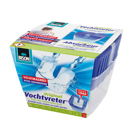 Bison Feuchtigkeitsabsorber Original Feuchtigkeitsmagnet 450gr | 2 Stk
