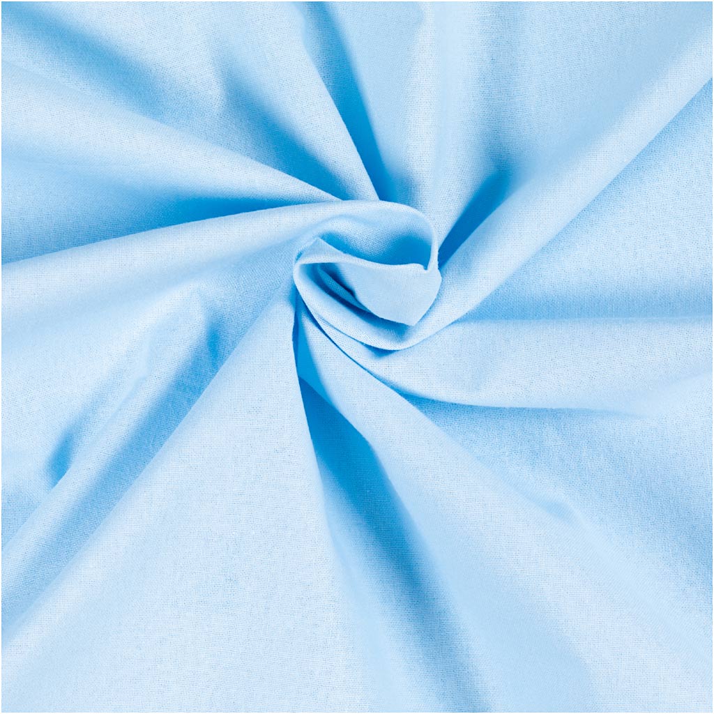 Creativ Company Stoff, B: 145 cm, 140 gr, Hellblau, 2 m 1 Karton