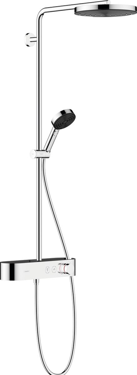 Hansgrohe pulsify s showerpipe 260 1jet met showertablet select 400 chroom