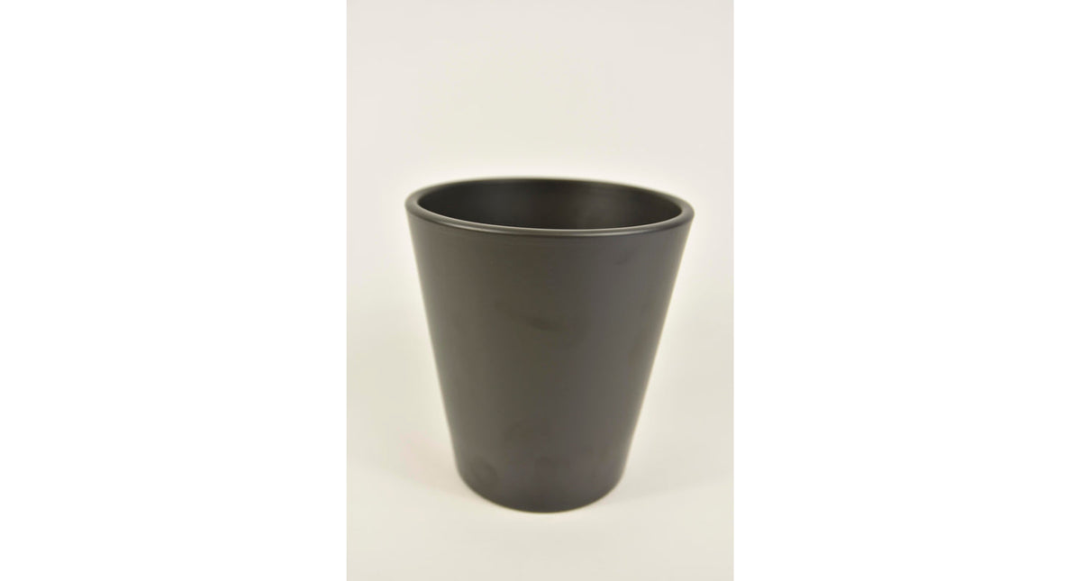 Konische vaas antraciet mat 15cm serie 441