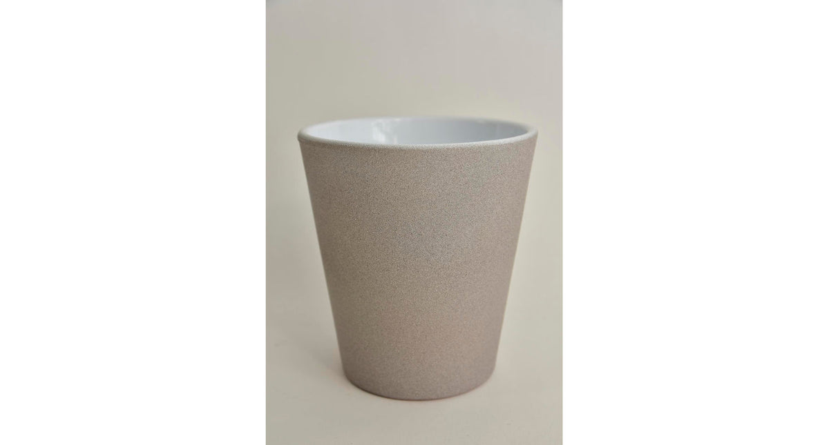 Konische (orchidee) vaas sand greige 15cm serie 441