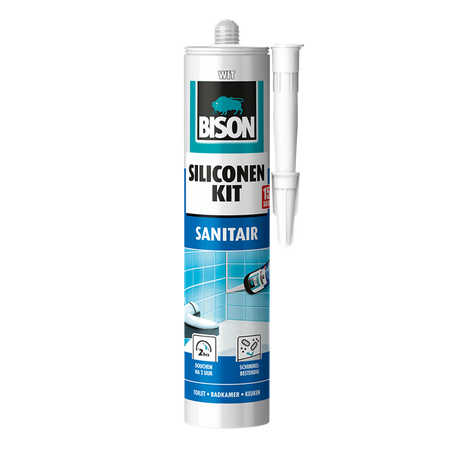 Bison Sanitär-Silikondichtstoff 310 ml weiß